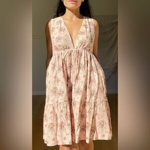 House of Harlow 1960 Floral Tie-Back Midi Dress – Size XS